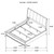 Granada - California King Footboard, Box 2 of 3 - Natural Pine
