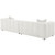 Everly - LAF Loveseat, Box 1 of 2 - White