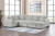 Devonshire - Left Sofa With 2 Pieces Pillow, Box 1 of 3 - Gray