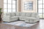 Devonshire - Right Chaise With Storage & 1 Piece Pillow, Box 3 of 3 - Gray