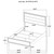 Wright - Queen Headboard, Footboard & Slats, Box 1 of 2 - Brown Oak