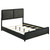 Cavelle - Queen Headboard, Footboard & Slats, Box 1 of 2 - Black