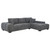 Octavia - RAF Chaise With Pillows, Box 2 of 2 - Charcoal Gray