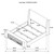Preston - King Headboard, Box 1 of 3 - Blue