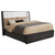Leandro - Eastern King Headboard , Box 1 of 3 - Burnished Black
