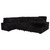 Devonshire - Right Chaise With Storage & 1 Piece Pillow, Box 3 of 3 - Black