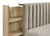 Arielle - Queen Headboard, Footboard, Slats & Pull Out Bookcase, Box 1 of 2 - Light Oak