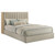 Arielle - King Headboard, Footboard, Slats & Pull Out Bookcase, Box 1 of 2 - Light Oak