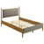 Mason - Full Headboard, Footboard & Legs, Box 1 of 2 - Gray And Light Brown
