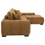 Octavia - RAF Chaise With Pillows, Box 2 of 2 - Amber