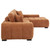 Octavia - RAF Chaise With Pillows, Box 2 of 2 - Orange
