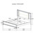 Marmore - California King Footboard & Slats, Box 2 of 3 - White