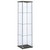 Bellatrix - 4-Shelf Clear Glass Curio Cabinet - Cappuccino
