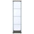 Bellatrix - 4-Shelf Clear Glass Curio Cabinet - Cappuccino