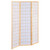 Carrie - 3-Panel Room Divider Folding Shoji Screen - Natural