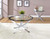 Brooke - Round Glass Top Coffee Table Metal Base - Chrome