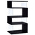 Emelle - 4-Shelf Glass Panel Bookshelf - Black