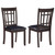 Lavon - Wood Dining Side Chair (Set of 2) - Espresso And Black