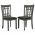 Lavon - Wood Dining Side Chair (Set of 2) - Medium Gray And Black