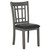 Lavon - Wood Dining Side Chair (Set of 2) - Medium Gray And Black