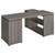 Yvette - 3-Drawer L-Shape Computer Desk - Weathered Gray