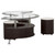 Buckley - 3 Piece Coffee Table And Stools Set - Cappuccino