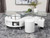 Buckley - 3 Piece Coffee Table And Stools Set - White High Gloss