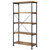 Analiese - 4-Shelf Bookshelf - Rustic Nutmeg