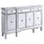 Aconitum - 4 Door Mirrored Storage Accent Cabinet - Silver