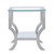 Saide - Square Glass Top Side End Table - Chrome