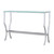 Saide - Rectangular Glass Top Entryway Console Table - Chrome