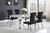 Betty - Velvet Upholstered Dining Side Chair (Set of 4) - Black And Chrome