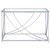 Lille - Glass Top Entryway Sofa Console Table Accents - Chrome