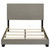 Dorian - Fabric Upholstered Full Panel Bed - Taupe