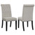 Alana - Velvet Upholstered Dining Side Chair (Set of 2) - Sand