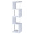 Baxter - 4-Shelf Bookshelf - White And Chrome
