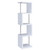 Baxter - 4-Shelf Bookshelf - White And Chrome