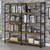 Analiese - 4-Shelf Double Bookshelf - Rustic Nutmeg