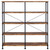 Analiese - 4-Shelf Double Bookshelf - Rustic Nutmeg