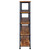 Analiese - 4-Shelf Double Bookshelf - Rustic Nutmeg