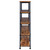 Analiese - 4-Shelf Double Bookshelf - Rustic Nutmeg