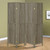 Deepika - 4-Panel Room Divider Folding Screen - Gray Driftwood