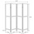 Deepika - 4-Panel Room Divider Folding Screen - Gray Driftwood