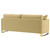Corliss - Upholstered Curved Track Arm Sofa - Camel