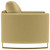 Corliss - Upholstered Curved Track Arm Chair - Camel