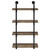 Elmcrest - 4-Shelf Wall Bookshelf - Rustic Oak
