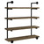 Elmcrest - 39" 4-Shelf Wall Bookshelf - Rustic Oak