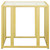 Adri - Rectangular Glass Top Side End Table - Matte Brass