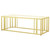 Adri - Rectangular Glass Top Coffee Table - Matte Brass