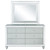 Gunnison - 6-Drawer Dresser With Mirror - Silver Metallic